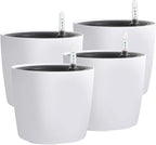 KINJOEK 4 Packs 7 Inch Self Watering Planter by KINJOEK