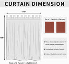 Easy-Going Outdoor Patio Curtains Detachable Tab Top Windproof Weatherproof - Image 6