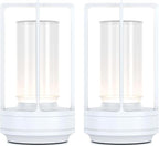 Portable Metal Table Lamp for Indoor/Outdoor, Rechargeable Cordless LED Lamp by HAPYGILightings