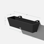 Veradek Pure Series Railing Planter - Image 2