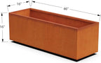 Plantercraft Corten Steel Planters | 46 Inch Large Rectangular Planters - Image 5