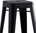 AC Pacific 30” Metal Backless Barstool Set of 2 – Country Rustic Style - Image 6