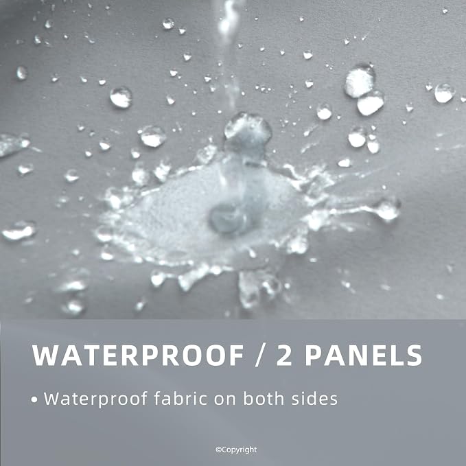 Water Resistant Outdoor Patio Curtain Darkening Thermal Insulated Indoor - Image 2