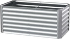 4X2X2ft Galvanized Raised Garden Bed, Outdoor Planter Box Metal Patio Kit - Image 8