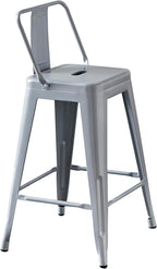 AC Pacific 24” Metal Barstool Set of 2 – Country Rustic Style - Image 3
