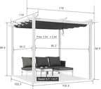 PURPLE LEAF Outdoor Retractable Pergola - Image 2