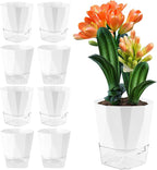 6 Pack Self Watering Pots for Indoor Plants, 8.4 Inches Self Watering Planters by Planterhoma