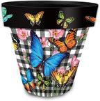 Briarwood Lane Checkered Butterflies Small Planter - Image 4
