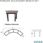 Intex 28514E 2 Medium PureSpa Accessories Benches, Compatible w/ 4 Person Spas - Image 5
