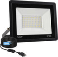 50W Flood Lights Outdoor, 8000LM Bright LED Work Light, IP66 Waterproof Outside by Unknown