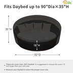 Easy-Going Heavy Duty 600D Outdoor Daybed Cover 92 Inch UV Resistant Patio - Image 2