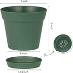 homenote Plant Pots, 15 Pack 6 inch Flower Pots - Image 5