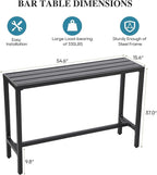 Outdoor Bar Table, Patio Console Pub Height Tables - Image 3