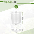 4 Inch Clear Nursery Pots for Plants - Image 2