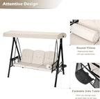 U-MAX 3-Seat Outdoor Patio Swing Chair, Swing Glider - Image 3