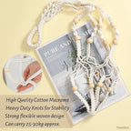 3 Pack Macrame Plant Hanger, Hanging Planters - Image 3