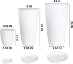 24, 11 Inch Large Plastic Planters - Image 2