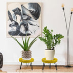 Plant Stand Indoor Outdoor, Wooden plant Stool, Mid Century Plant Stand - Image 5
