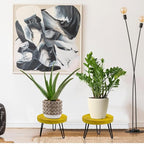 Plant Stand Indoor Outdoor Wood Mid Century Plant Stand - Image 3