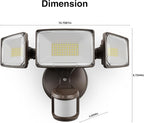 Onforu 100W LED Motion Sensor Outdoor Lights, Dusk to Dawn Flood Light Outdoor - Image 8