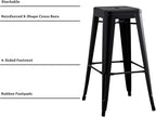 AC Pacific 30” Metal Backless Barstool Set of 2 – Country Rustic Style - Image 5