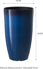 Glitzhome 23.5" H Oversized Tall Round Tapered Planter, Plastic Flower Pots - Image 7
