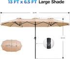 SUPERJARE 13FT Outdoor Umbrella - Image 7
