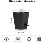 5 Pack 5 inch Self-Watering Pots, African Violets Planter - Image 2