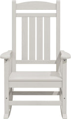 KINGYES HDPE Rocking Chairs Outdoor, Patio Rocking Chairs - Image 9