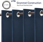 PureFit Outdoor Curtains for Patio Waterproof Weatherproof, UV Resistant - Image 4