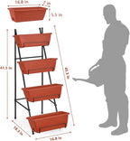OYEAL Raised Garden Bed 4 Tier Vertical Garden Planter Indoor Outdoor Herb - Image 2