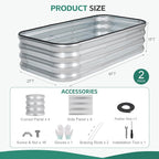3 in 1 Galvanized Raised Garden Bed - Image 3