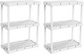 Gracious Living 2 Pack Light Duty Storage Shelves, Knect-A-Shelf 3-Shelf by GraciousLiving