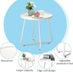 danpinera Outdoor Side Tables, Weather Resistant Steel Patio Side Table - Image 5