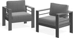Wisteria Lane Patio Furniture Metal Armchair, Metal Outdoor Chairs - Image 3