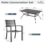PHI VILLA 7 Pieces Outdoor Patio Dining Set - Image 9