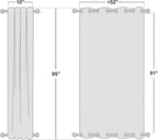 NICETOWN 2 Panels Weighted Blackout Curtains - Image 2