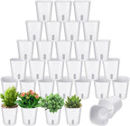 30 Pcs 3 Inch Self Watering Pots Self Watering Planters by Ziliny