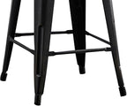 AC Pacific 24” Metal Backless Barstool Set of 2 – Country Rustic Style - Image 8