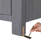 Outvita 70in Outdoor Storage Shed, Waterproof Wooden Garden Storage Cabinet - Image 4