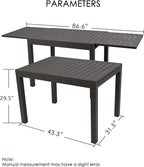 Kozyard Villa Expandable Patio Dining Table - Image 2