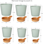 GARDIFE Plant Pots 8/7/6.5/6/5.5/5 Inch Self Watering Planters - Image 3