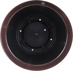 Garden Elements Indoor/Outdoor Glazed Brushed Happy Plastic Planter, Dark Brown - Image 3