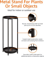 Amazon Basics Two-Tier Indoor Outdoor Metal Round Plant Stand - Image 4