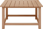 WestinTrends Malibu Low Outdoor HDPE Square Patio Coffee Table - Image 3