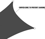 LOVE STORY Rectangle 6'x6' Waterproof Sun Shade Sail Canopy UV Block - Image 7