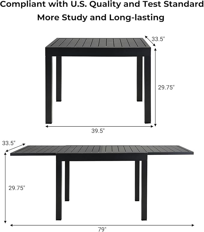Grand patio 7-Piece Patio Dining Set - Image 6