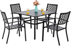 PHI VILLA 5 Pieces Patio Dining Set by PHIVILLAThepioneerofcomfortablehouseholdsupplies