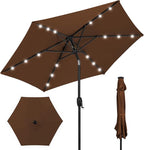 Best Choice Products 7.5ft Outdoor Solar Market Table Patio Umbrella by BestChoiceProducts