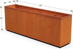 PLANTERCRAFT Corten Steel Planter Rectangle Outdoor Metal Garden Box Heavy Duty - Image 5
